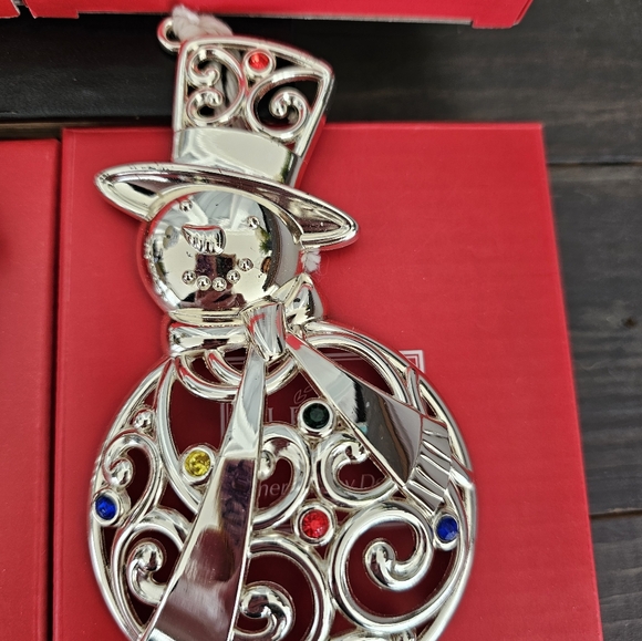 Set Of 6 Lenox Silverplated Ornaments - Picture 7 of 9